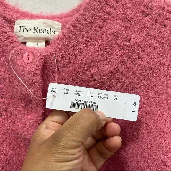 J. Crew The Reeds Fuzzy Knit Long Sleeve Button‎ Cardigan Sweater size xs - Picture 6 of 10